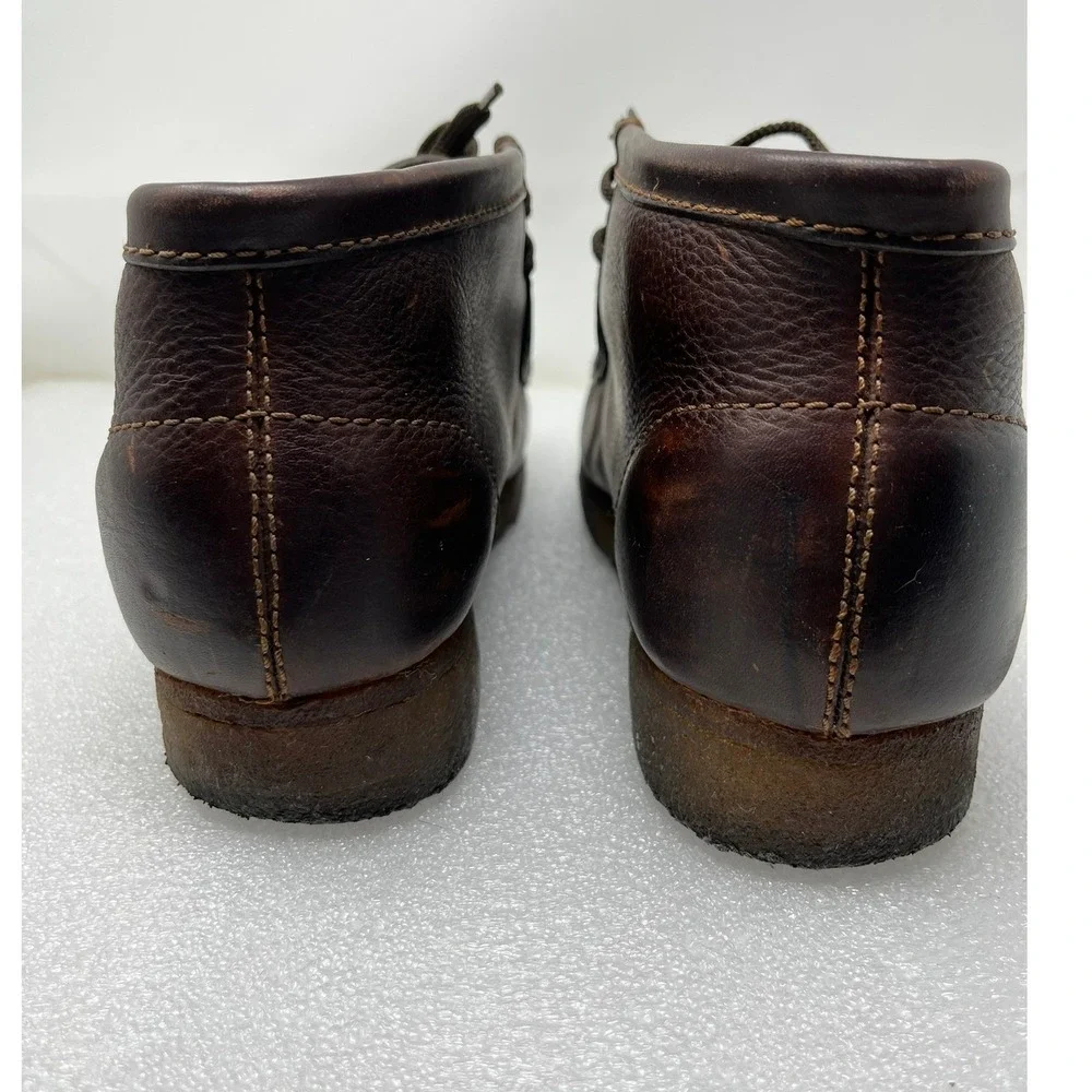 Clarks Originals Wallabee Mens 11 Chukka Boots Dark Brown Shoes Leather